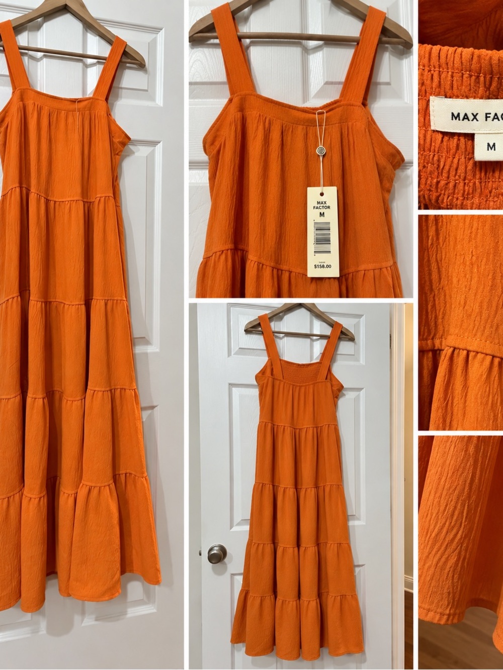 Max Factor Women's Orange Dress